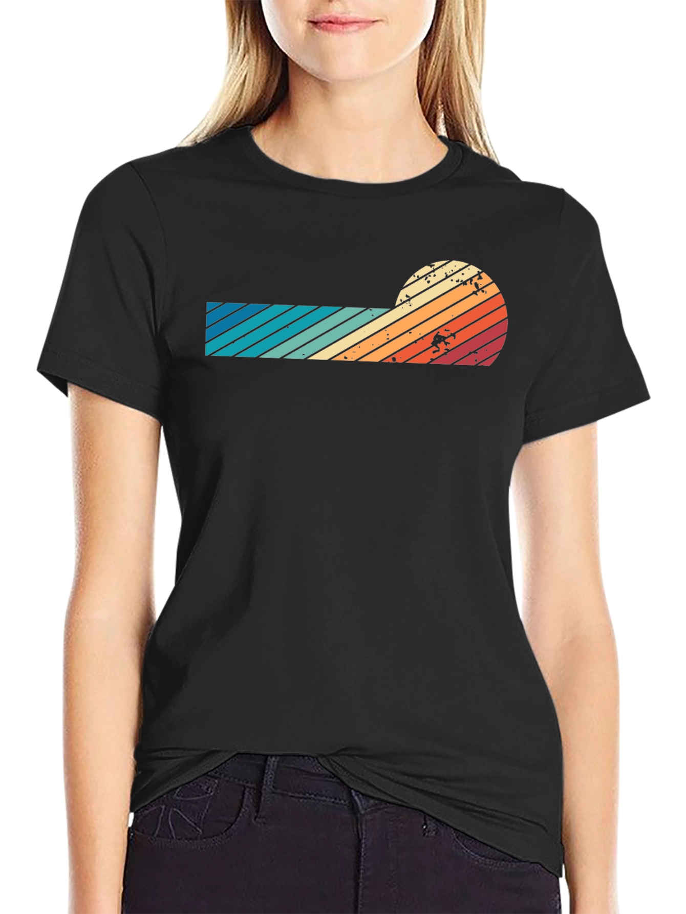 Retro Sunset Graphic Tee - Cool Vintage Style