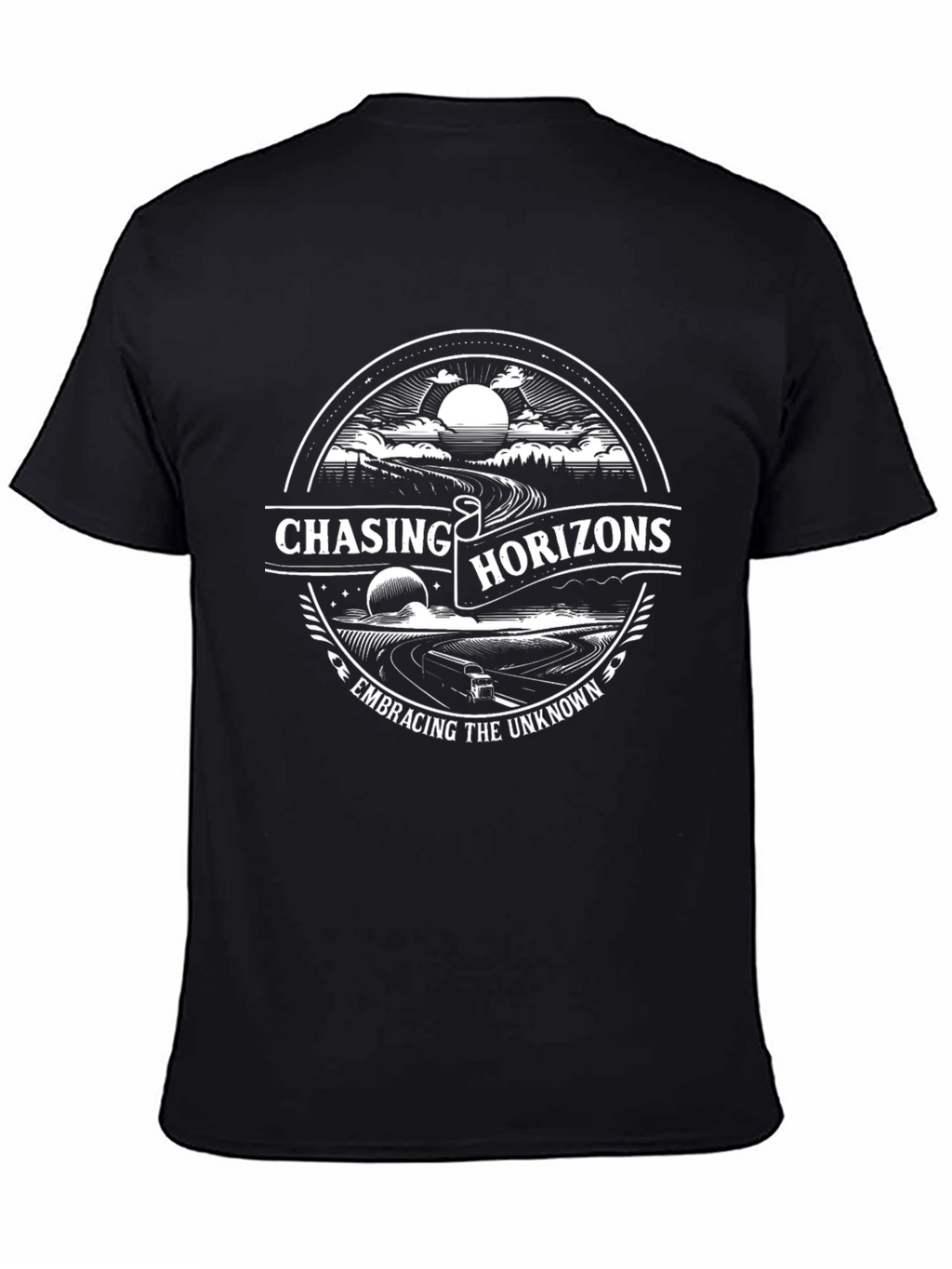 Chasing Horizons Graphic T-Shirt - Embrace the Unknown