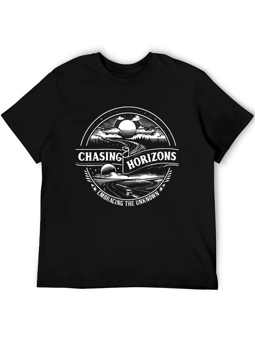 Chasing Horizons Graphic T-Shirt - Embrace the Unknown