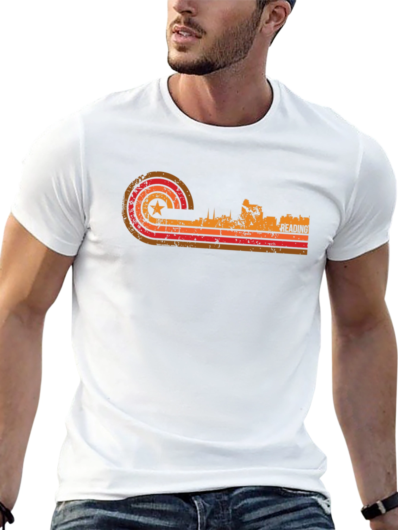 Reading Skyline Retro T-Shirt