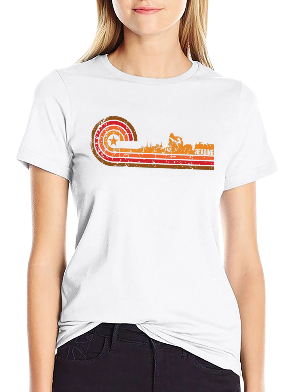 Reading Skyline Retro T-Shirt