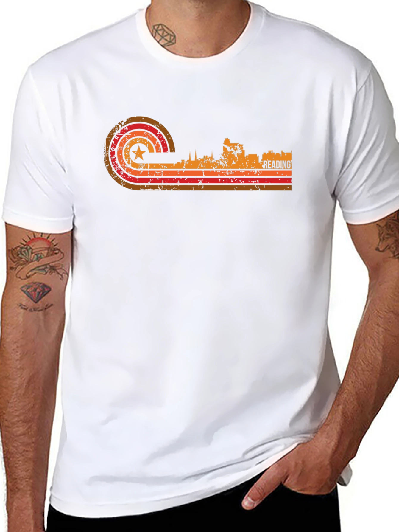 Reading Skyline Retro T-Shirt