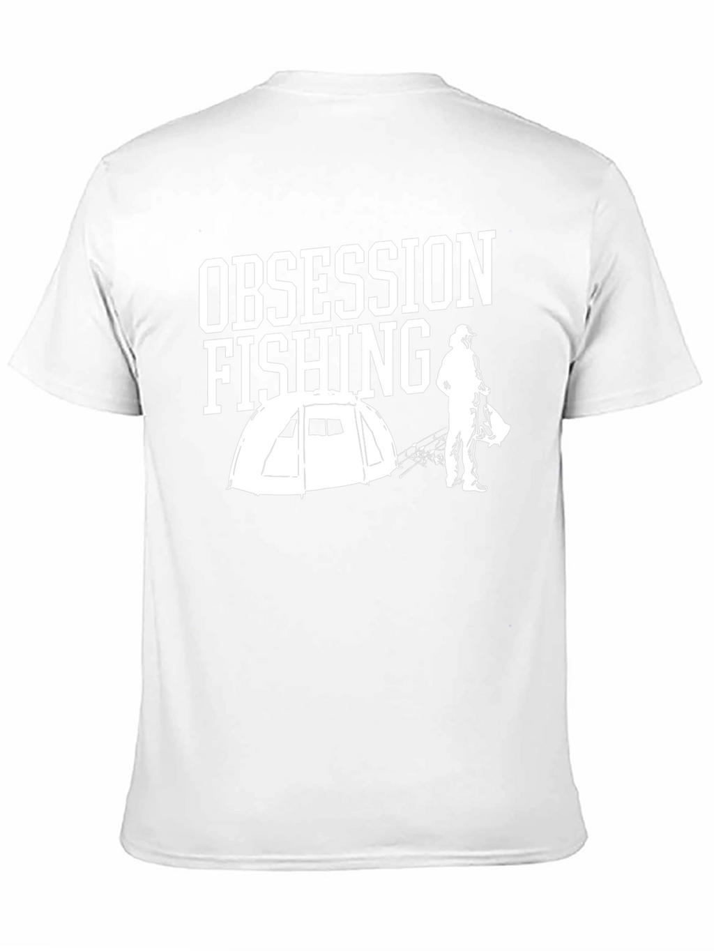 Obsession Fishing Graphic Tee - Mens Black Cotton T-Shirt