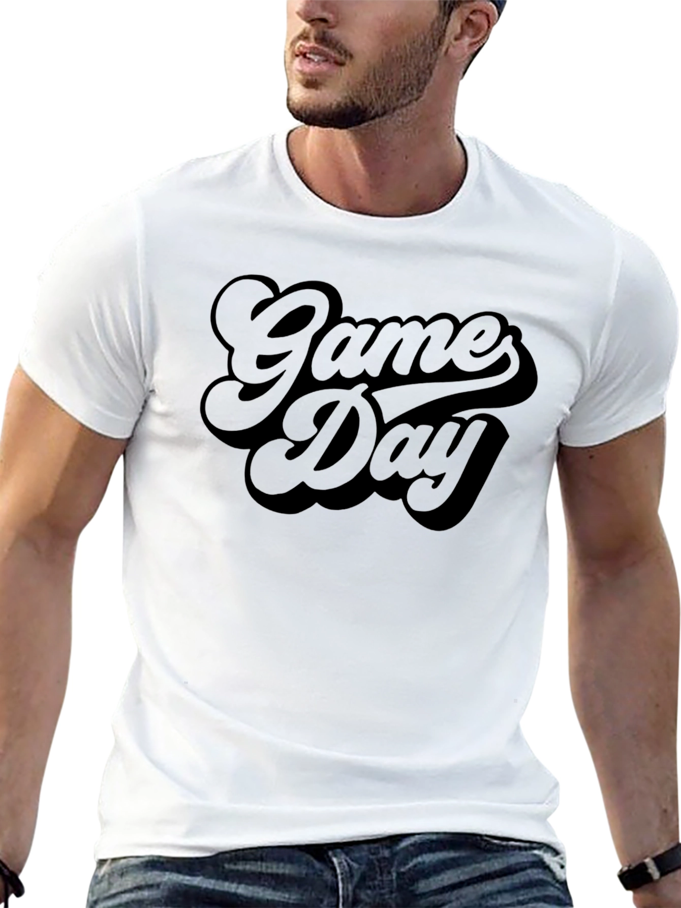 Game Day Graphic Tee - Mens Casual T-Shirt