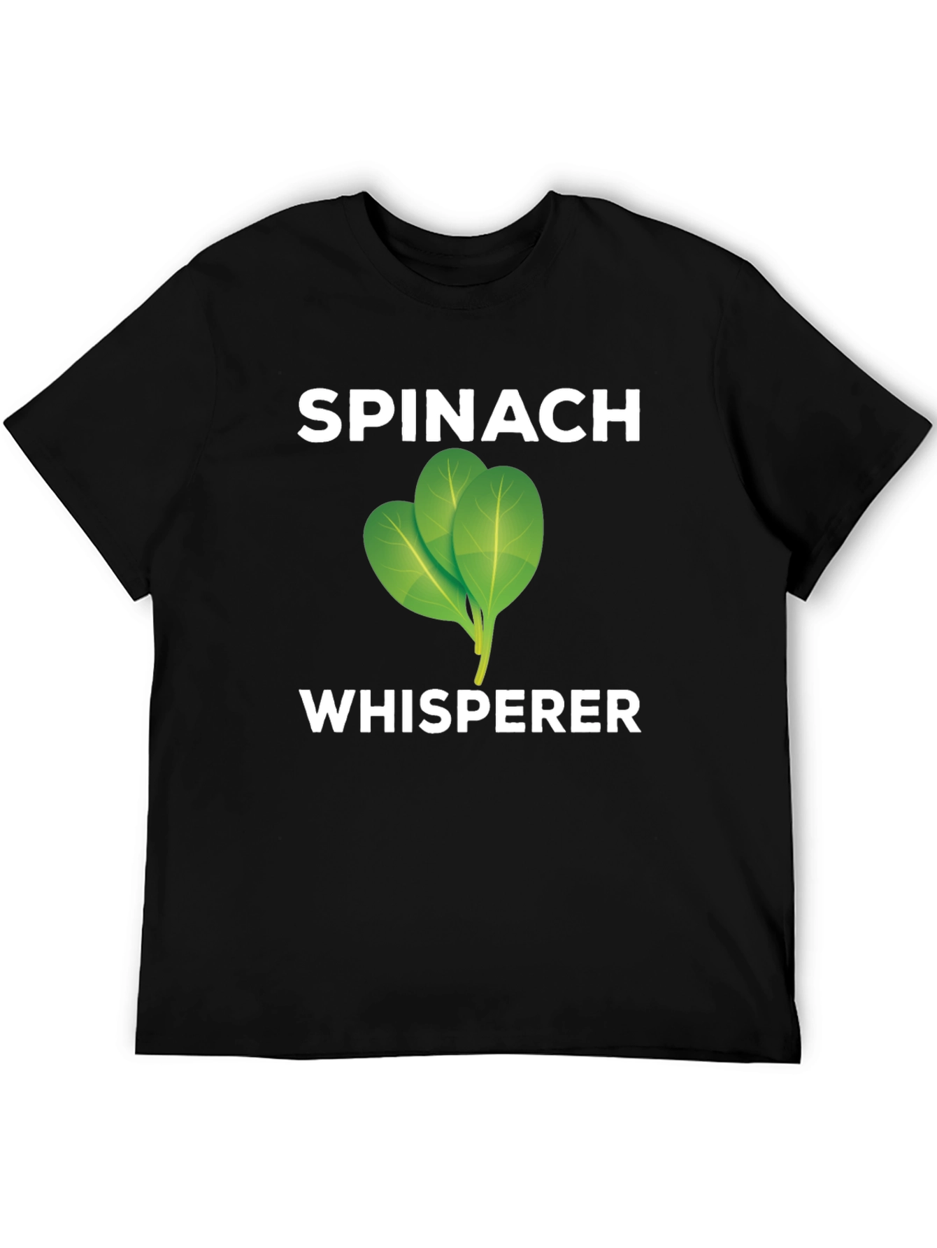 Spinach Whisperer Graphic Tee - Black