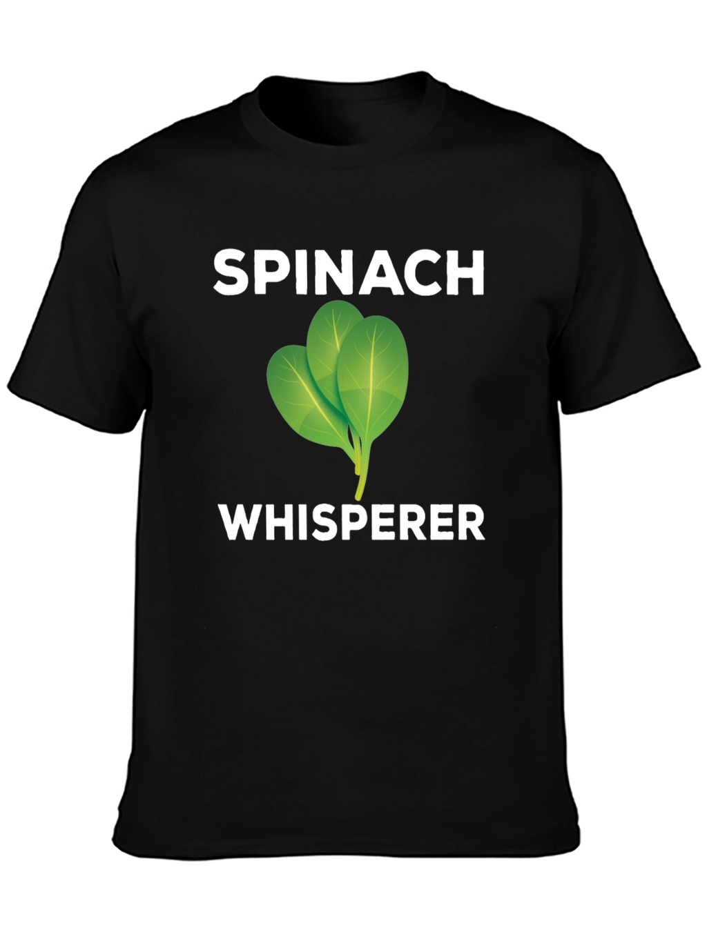 Spinach Whisperer Graphic Tee - Black