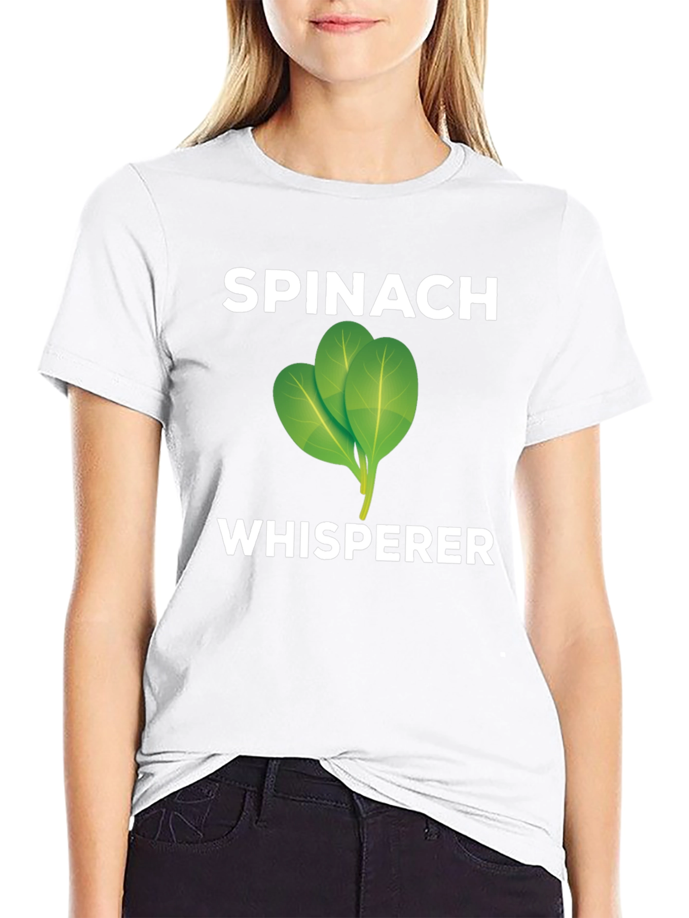 Spinach Whisperer Graphic Tee - Black