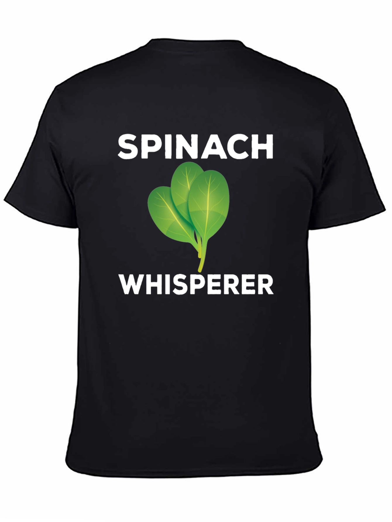 Spinach Whisperer Graphic Tee - Black