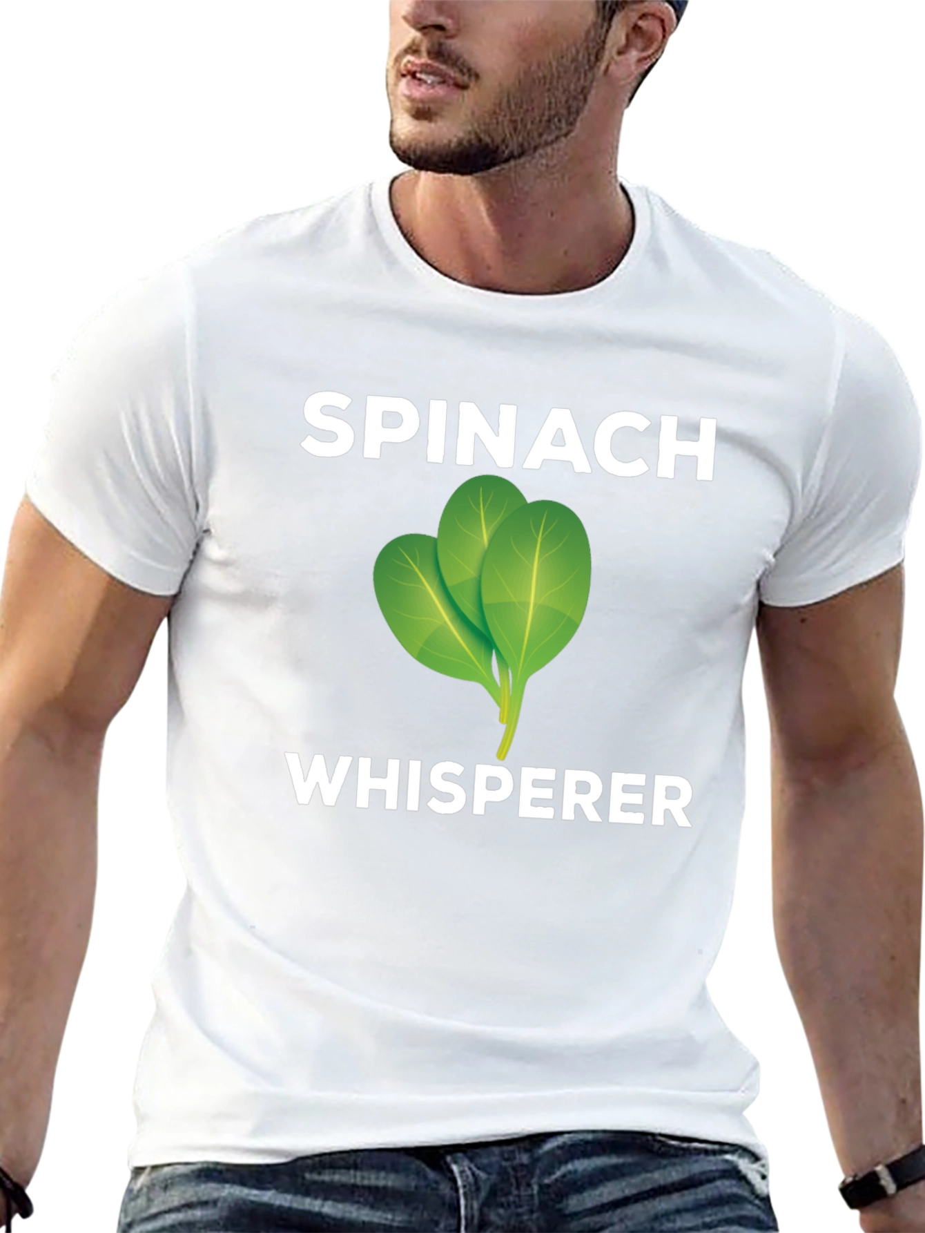 Spinach Whisperer Graphic Tee - Black
