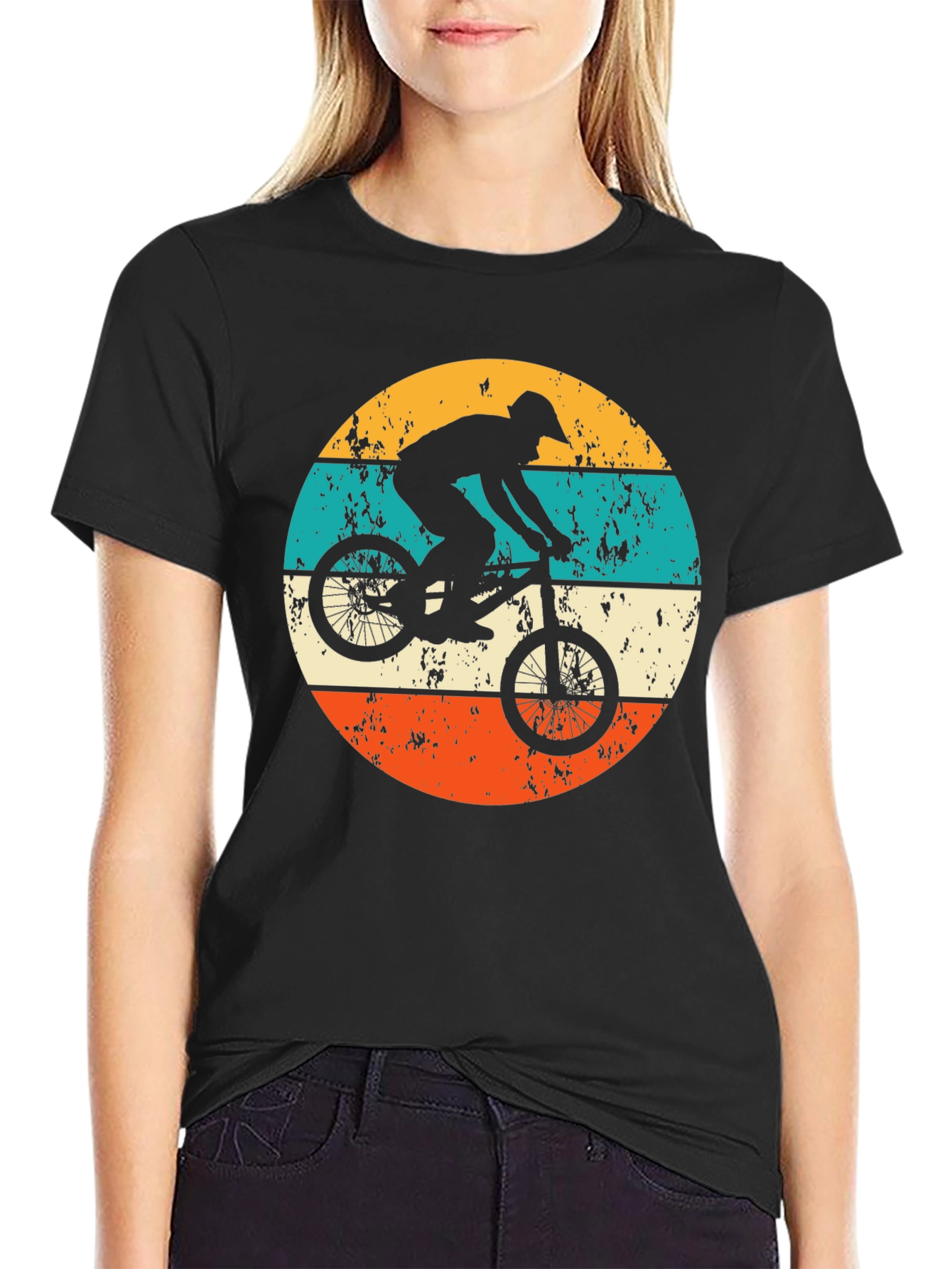Retro BMX Biker T-Shirt - Vintage Style