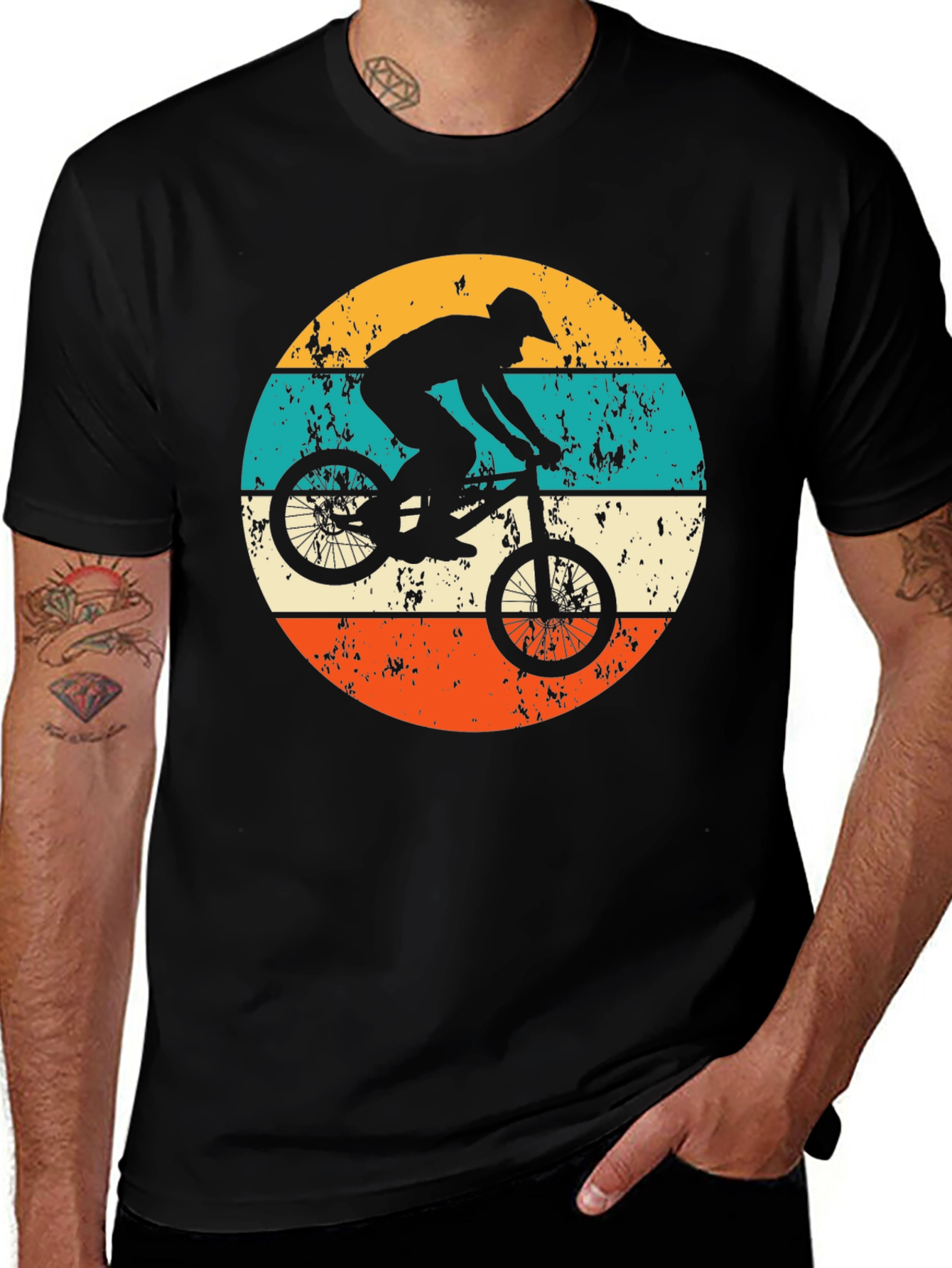 Retro BMX Biker T-Shirt - Vintage Style