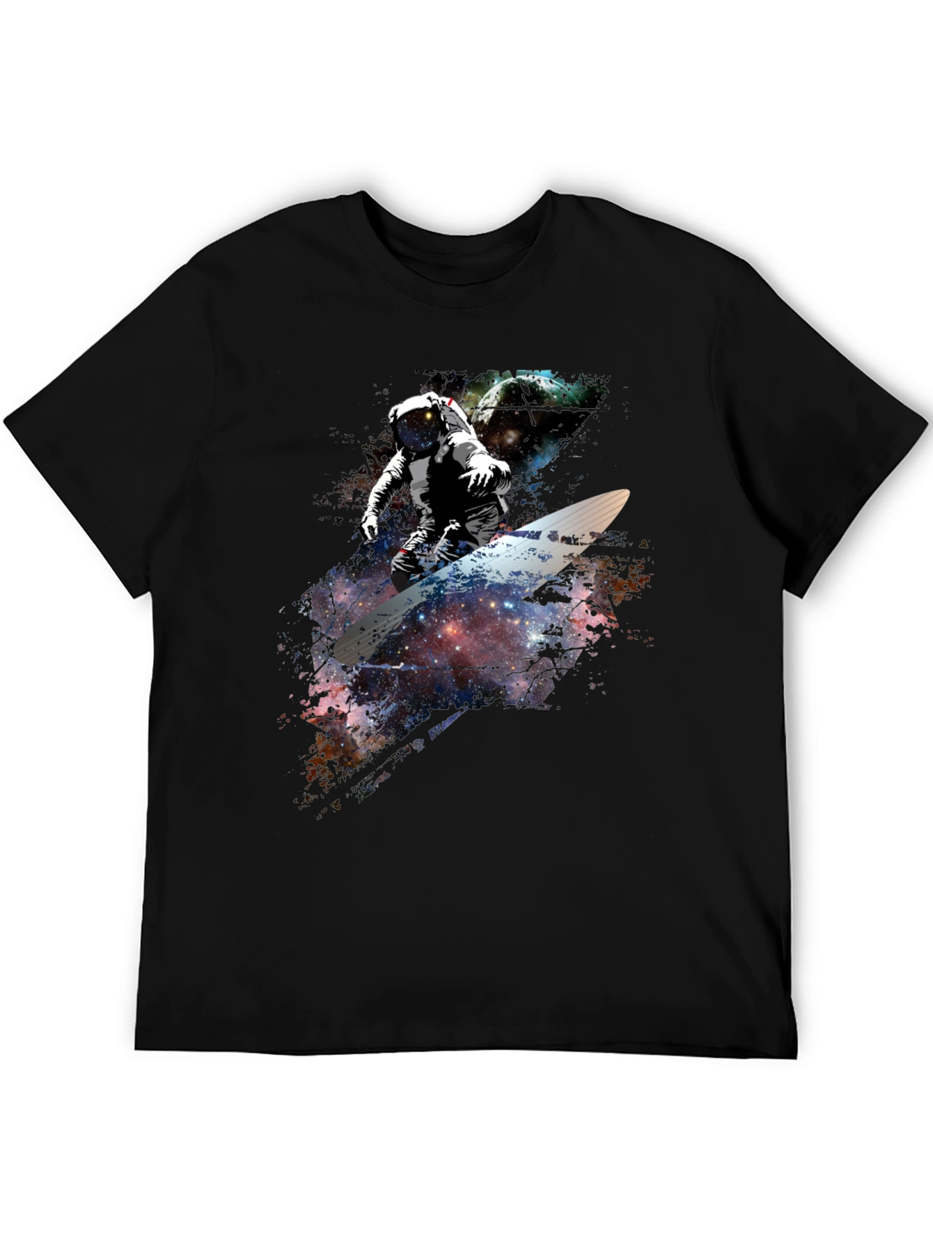 Space Surfer Graphic T-Shirt