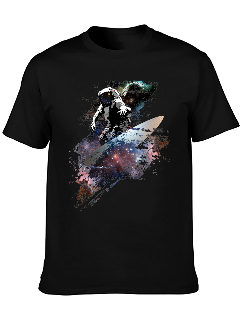 Space Surfer Graphic T-Shirt