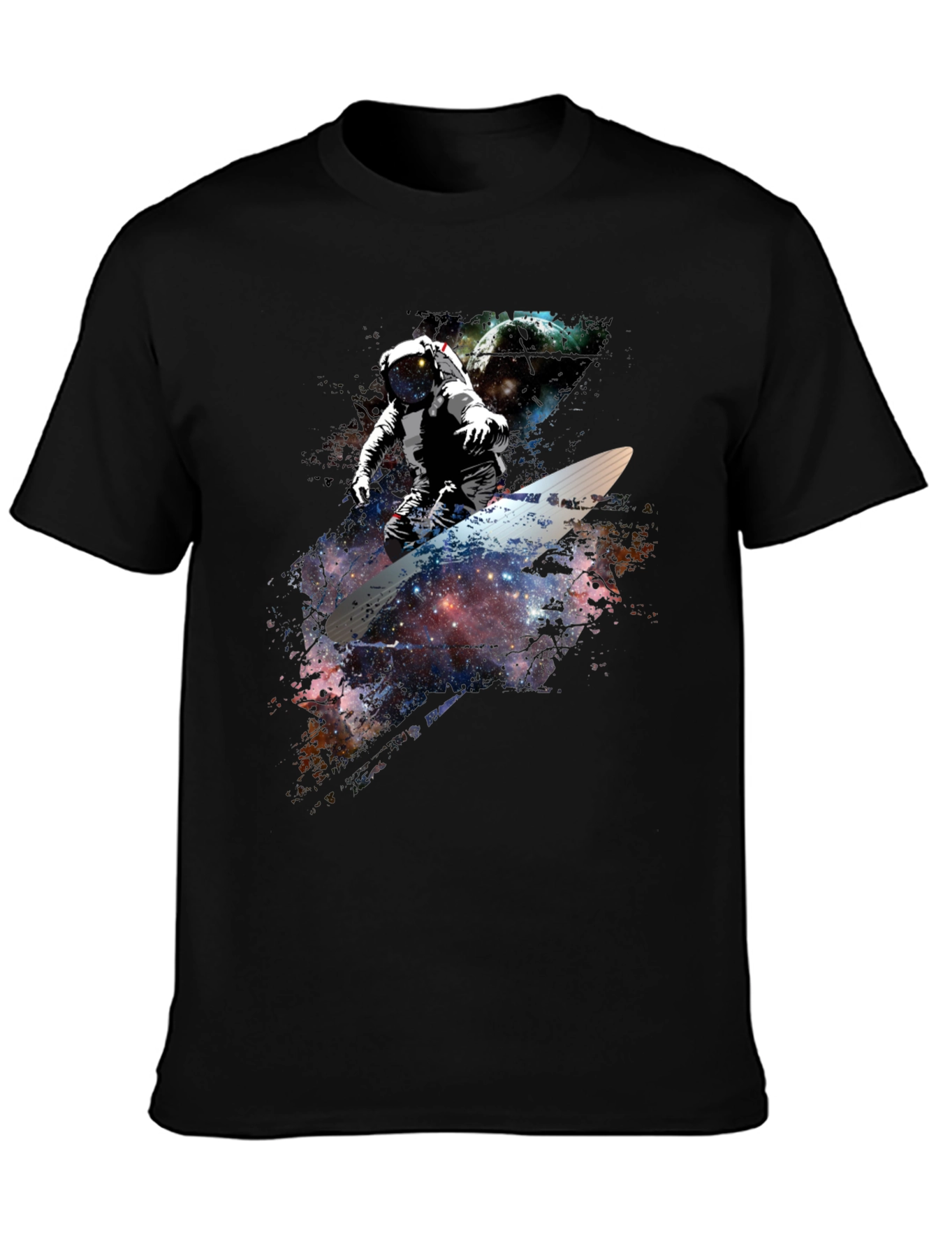 Space Surfer Graphic T-Shirt