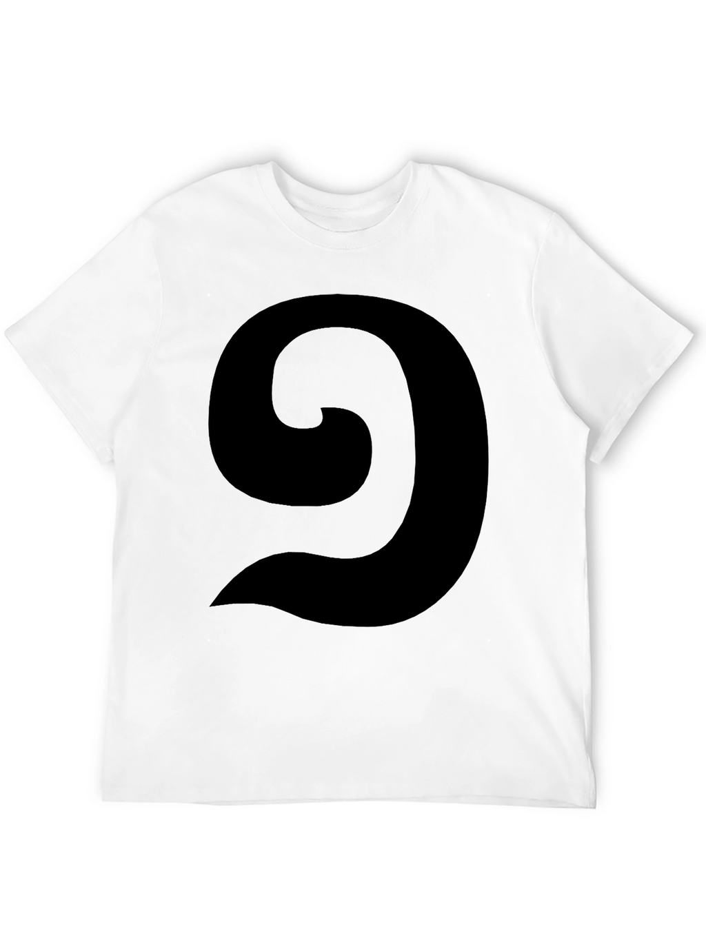 Abstract Swirl Graphic Black T-Shirt - Casual Style