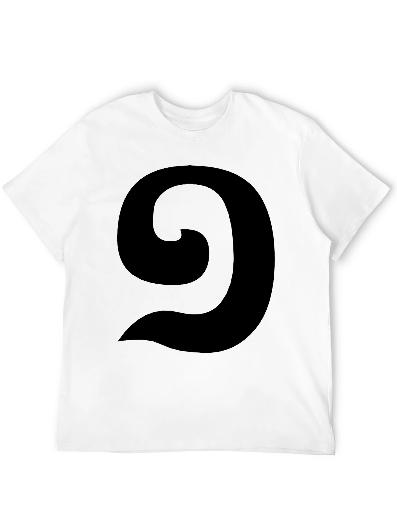 Abstract Swirl Graphic Black T-Shirt - Casual Style