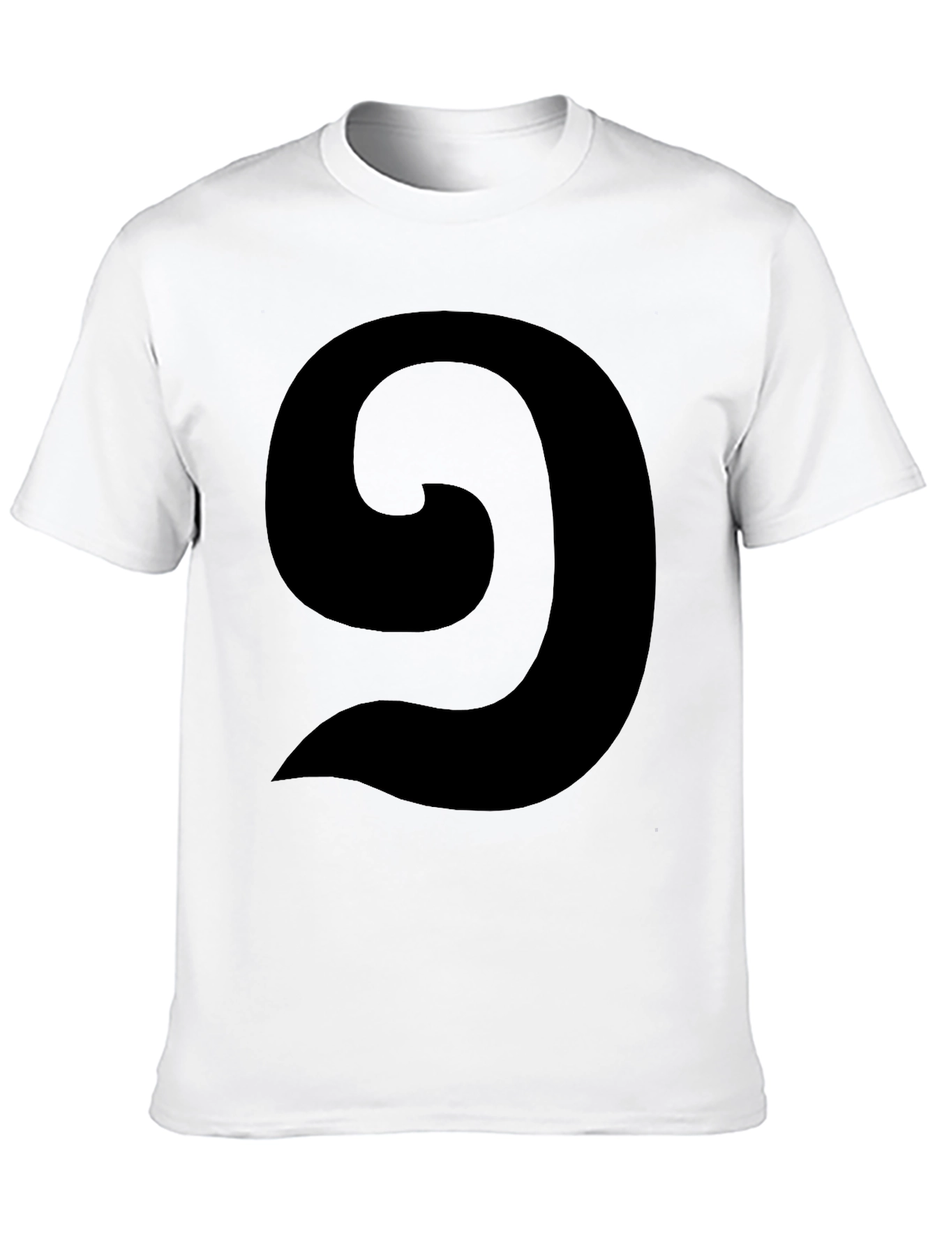 Abstract Swirl Graphic Black T-Shirt - Casual Style