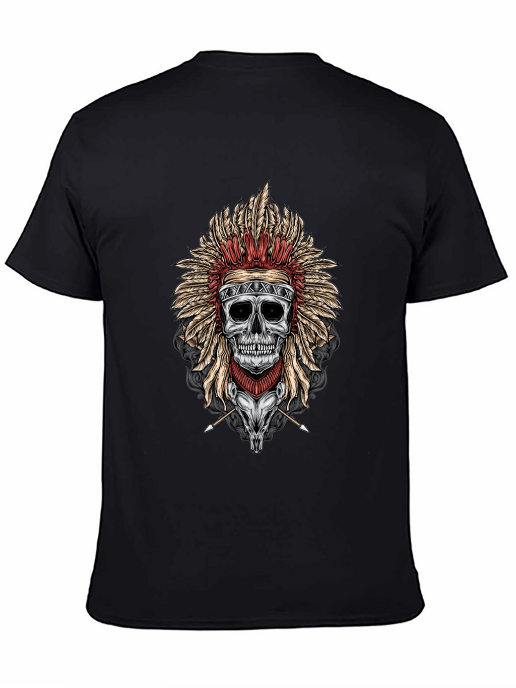 Skull Chief T-Shirt - Dark Graphic Tee