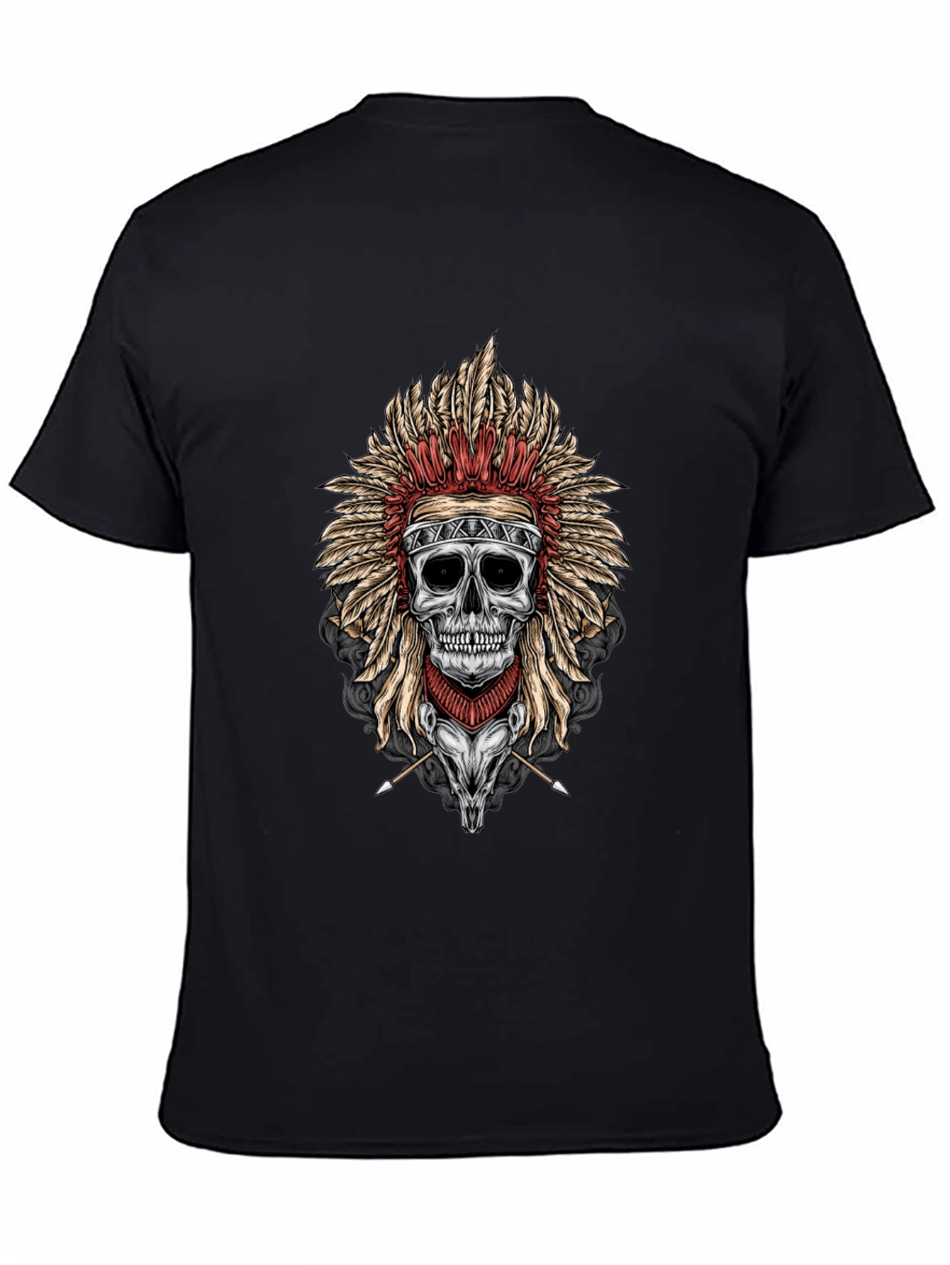 Skull Chief T-Shirt - Dark Graphic Tee