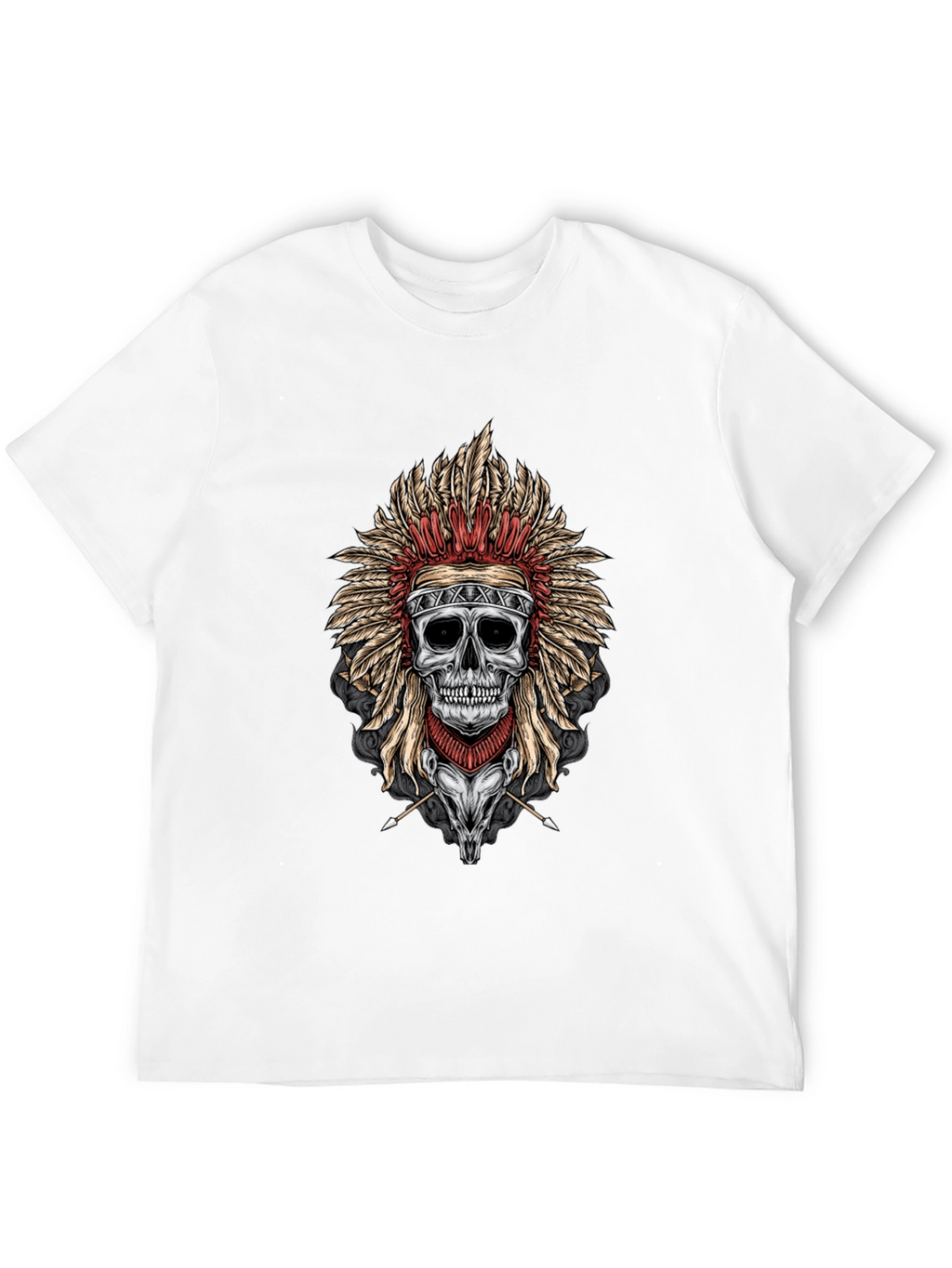 Skull Chief T-Shirt - Dark Graphic Tee