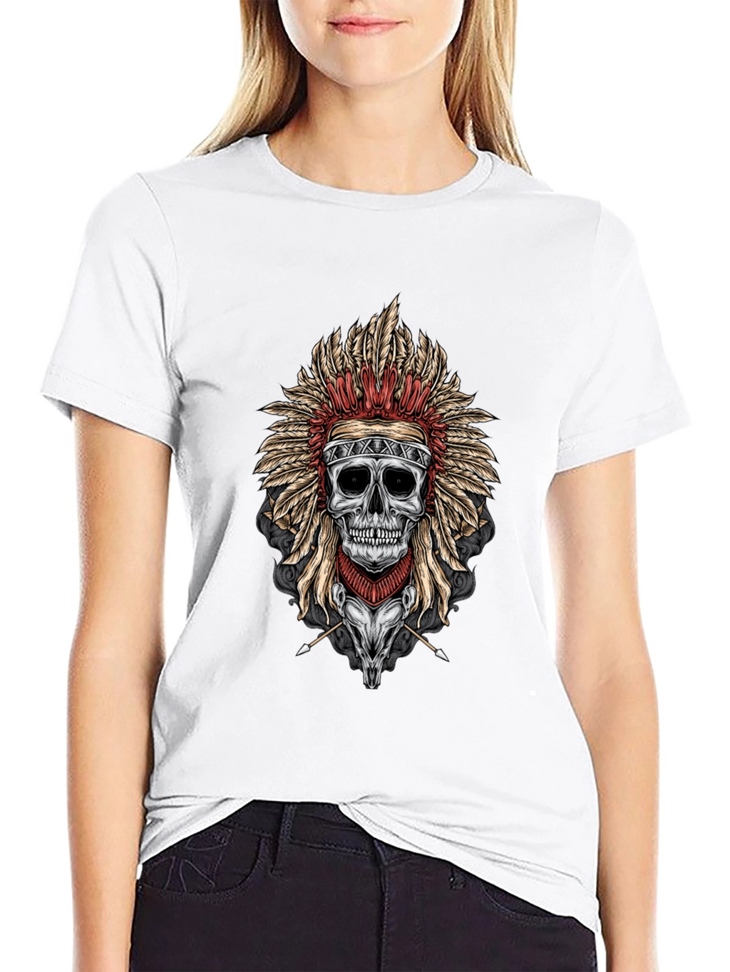 Skull Chief T-Shirt - Dark Graphic Tee
