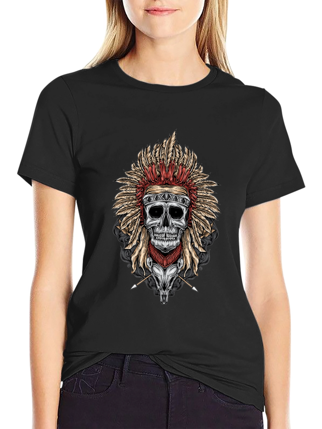 Skull Chief T-Shirt - Dark Graphic Tee