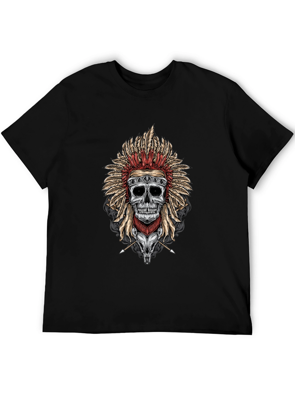 Skull Chief T-Shirt - Dark Graphic Tee