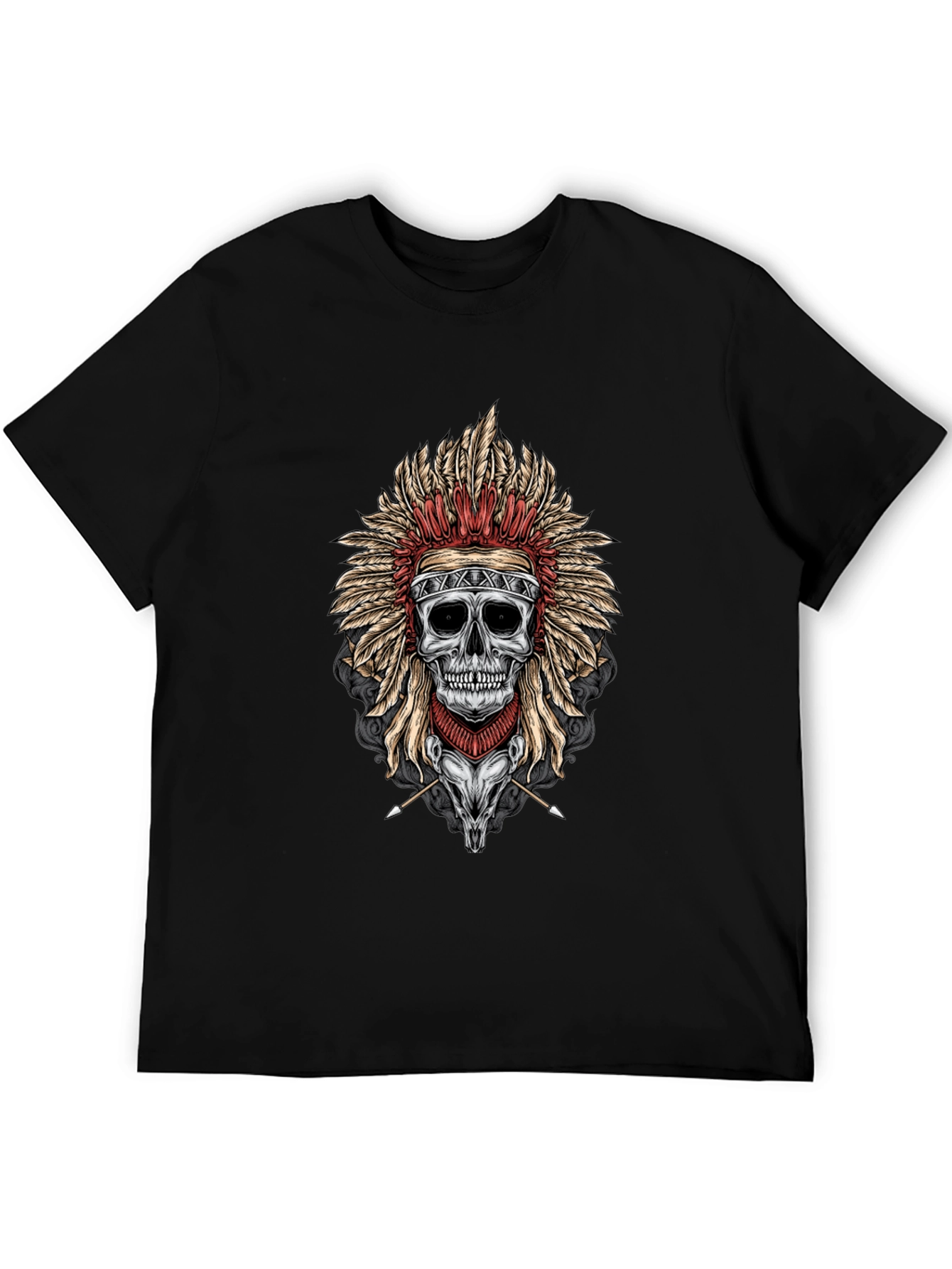 Skull Chief T-Shirt - Dark Graphic Tee