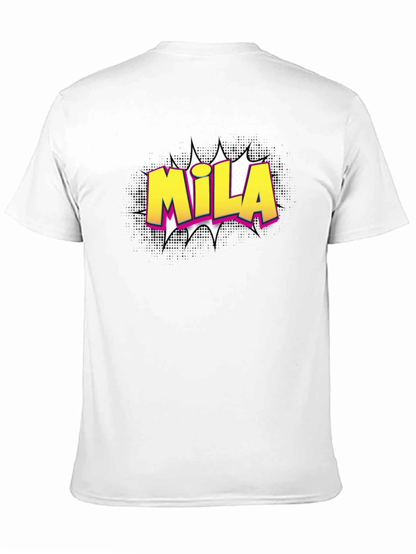 Mila Comic Style T-Shirt - Cool Custom Name Tee