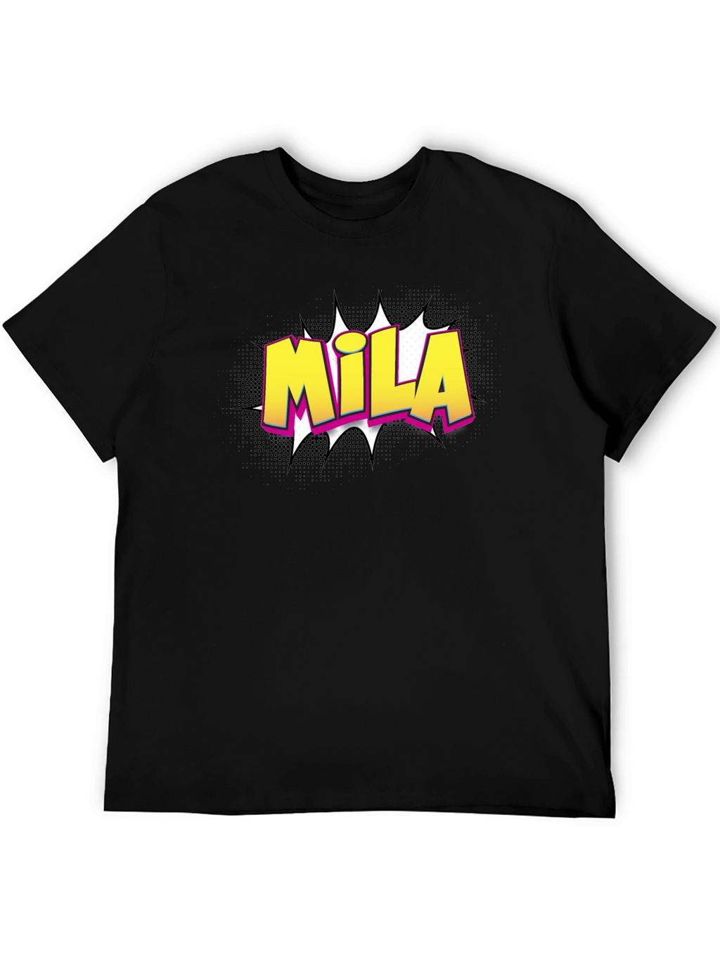 Mila Comic Style T-Shirt - Cool Custom Name Tee