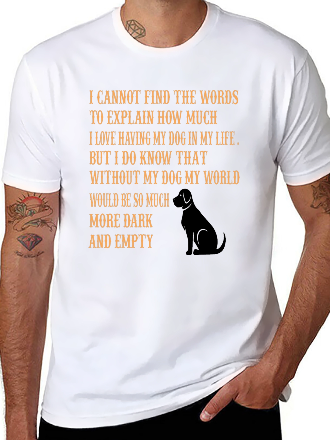 Dog Lovers T-Shirt: Heartfelt Message