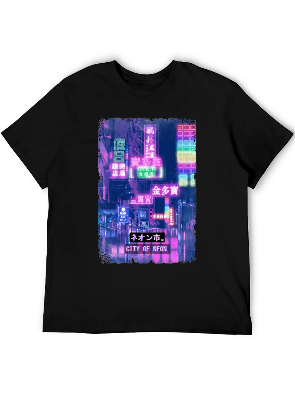 City of Neon T-Shirt - Retro Japanese Aesthetic
