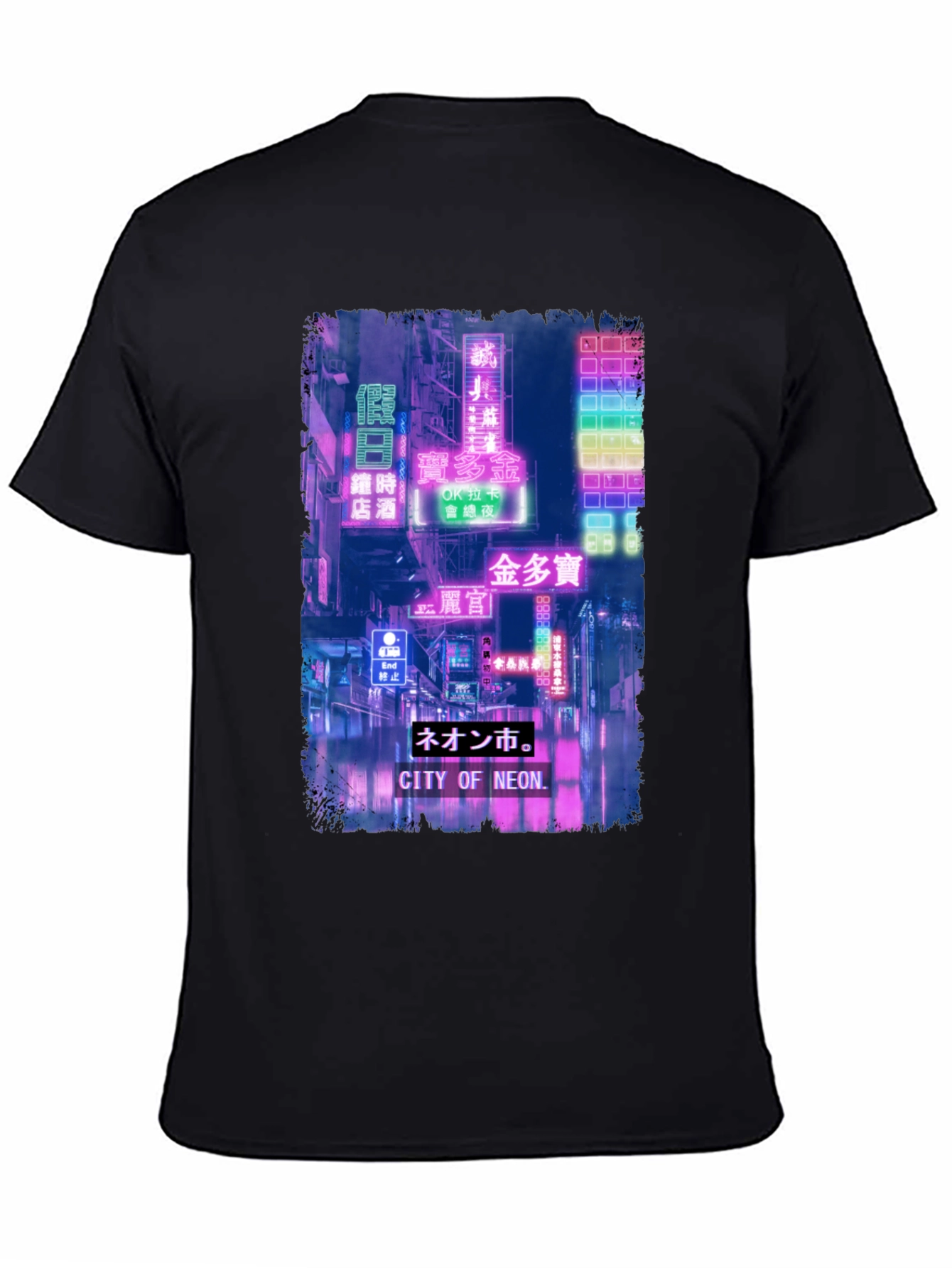 City of Neon T-Shirt - Retro Japanese Aesthetic