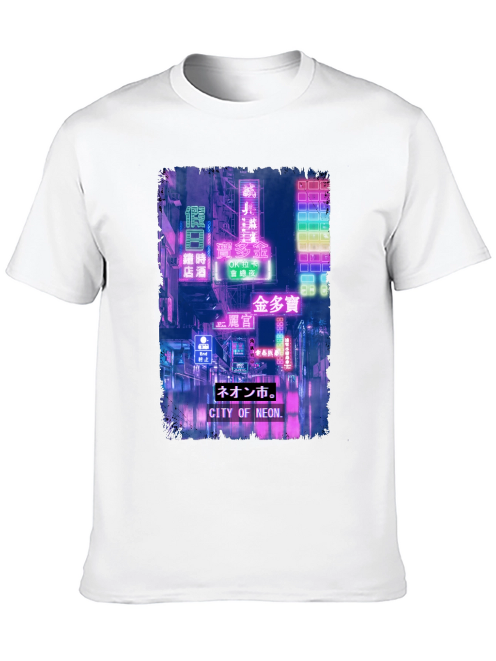 City of Neon T-Shirt - Retro Japanese Aesthetic