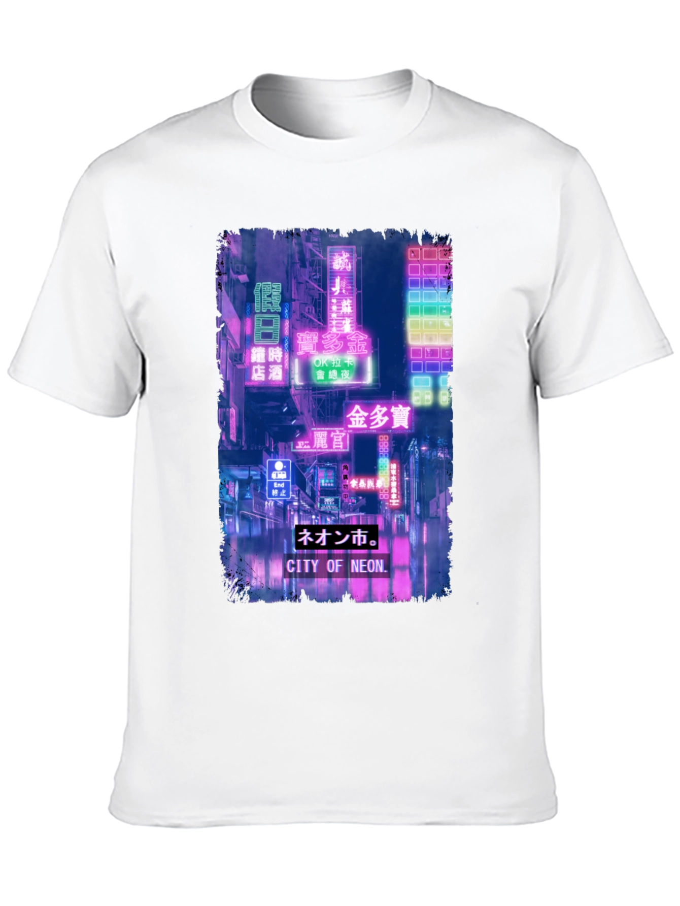 City of Neon T-Shirt - Retro Japanese Aesthetic