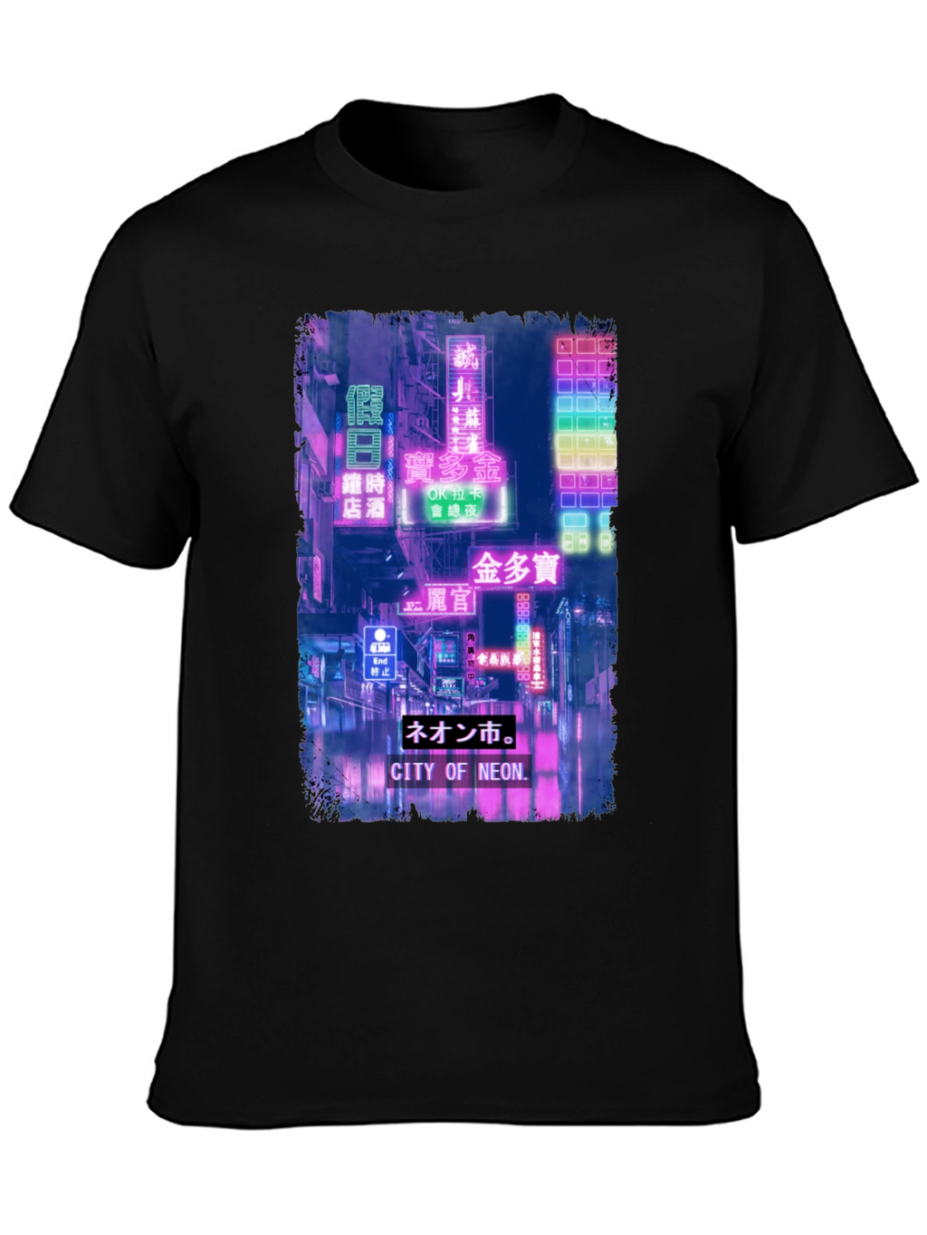 City of Neon T-Shirt - Retro Japanese Aesthetic