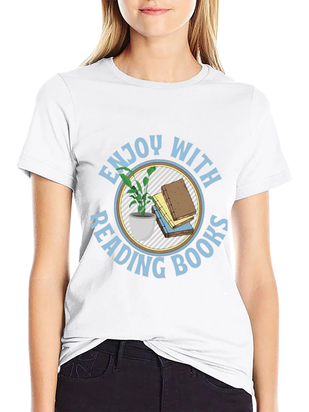 Enjoy Reading Books Black T-Shirt