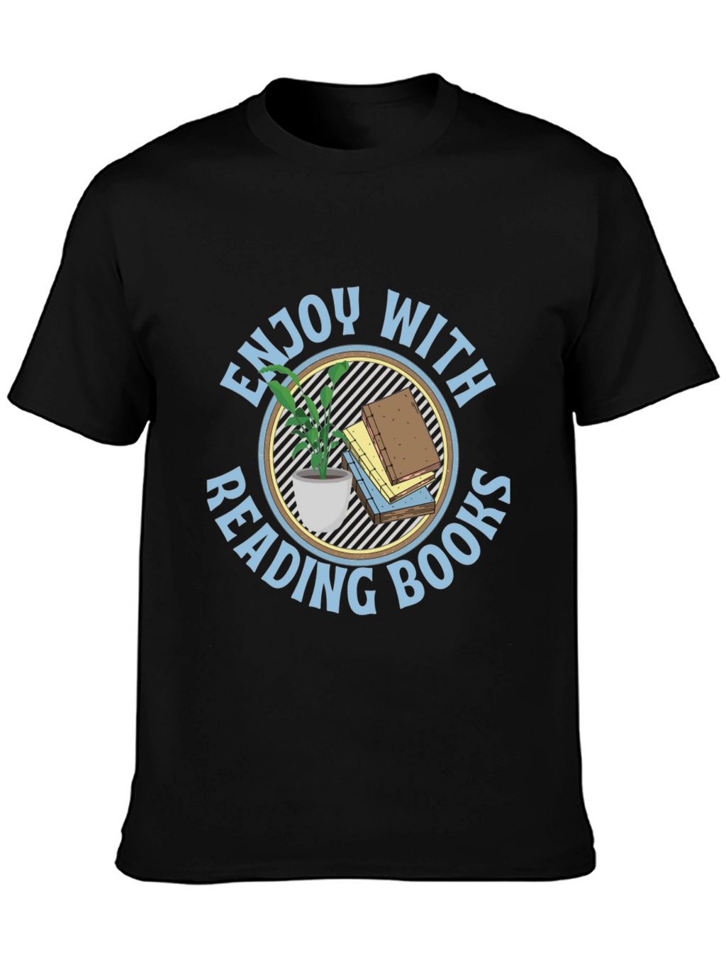 Enjoy Reading Books Black T-Shirt
