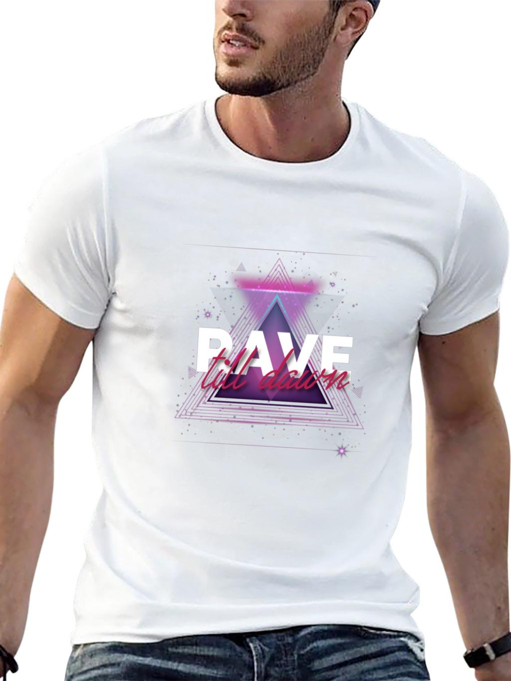 Rave Till Dawn Black T-Shirt