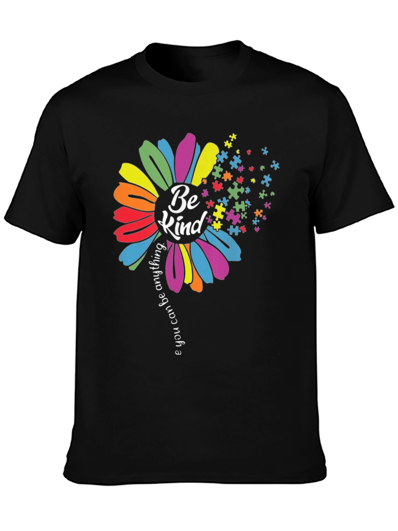 Be Kind Autism Awareness Flower T-Shirt