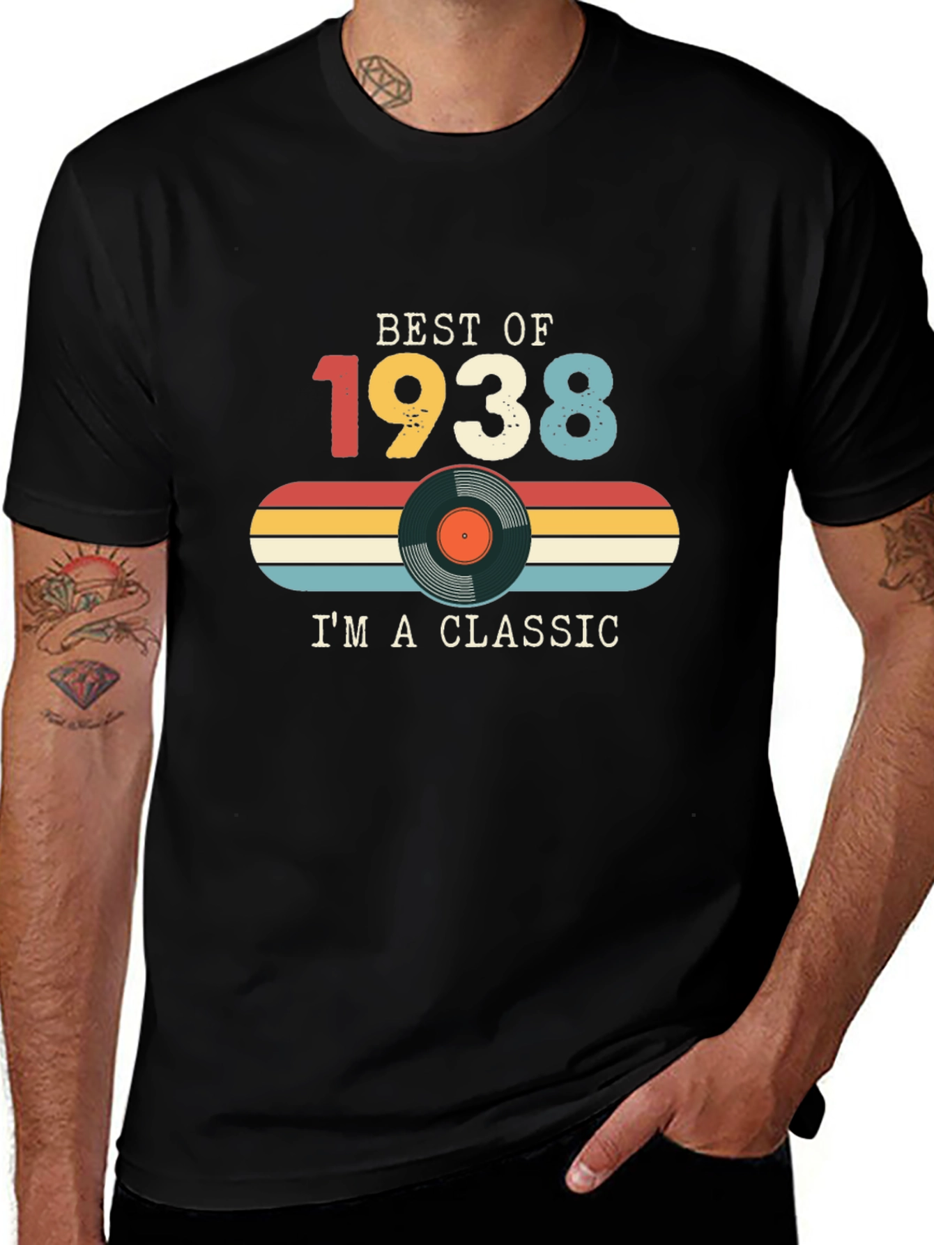Best of 1938 Classic Vinyl Record T-Shirt