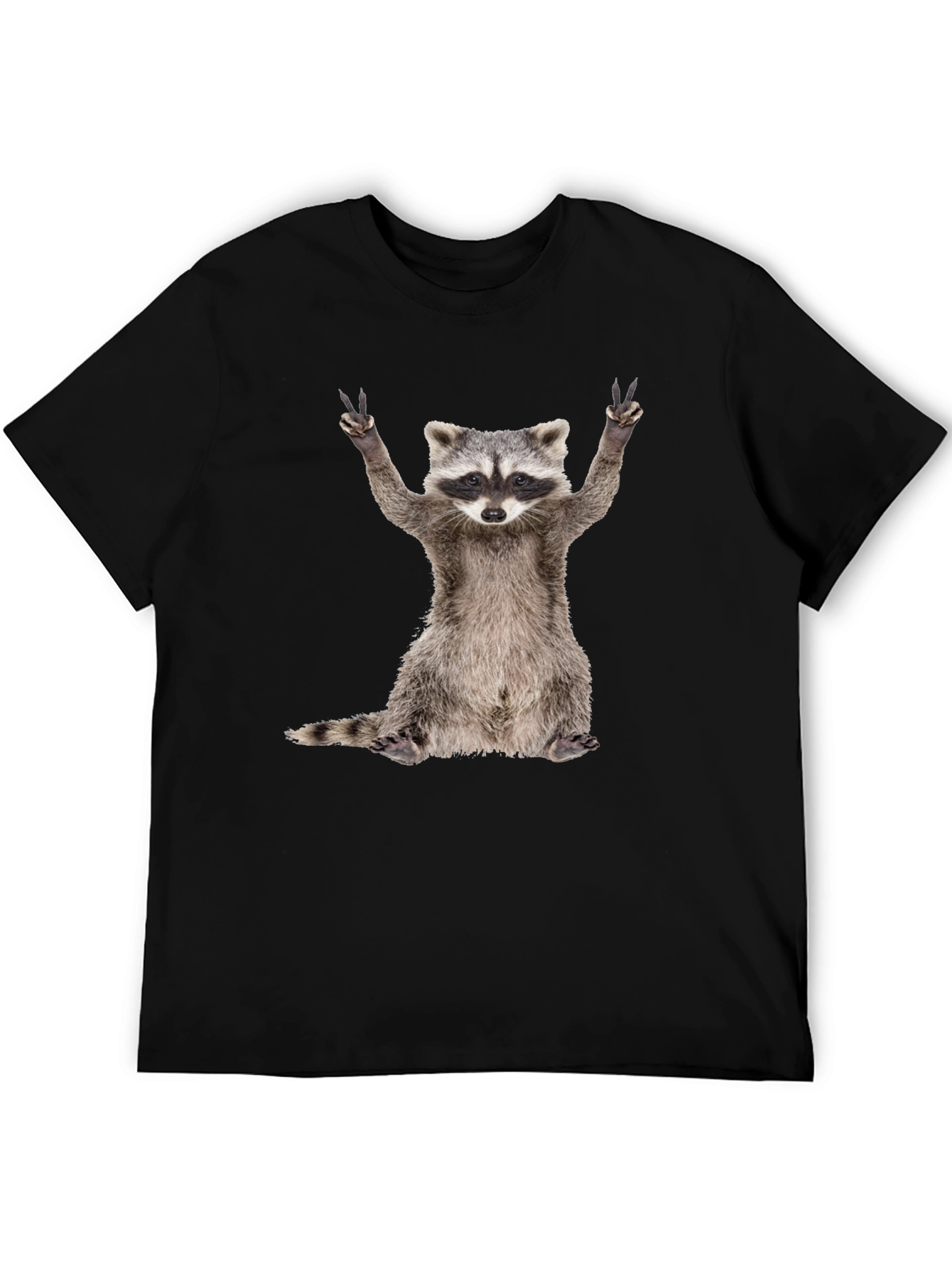 Peace Out Raccoon Graphic Tee