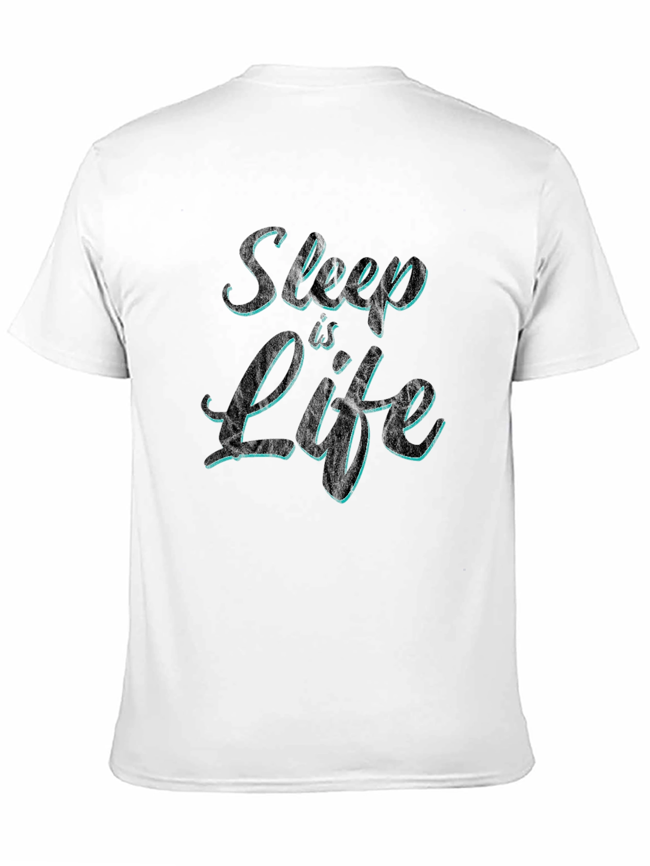 Sleep is Life Mens Black Graphic T-Shirt
