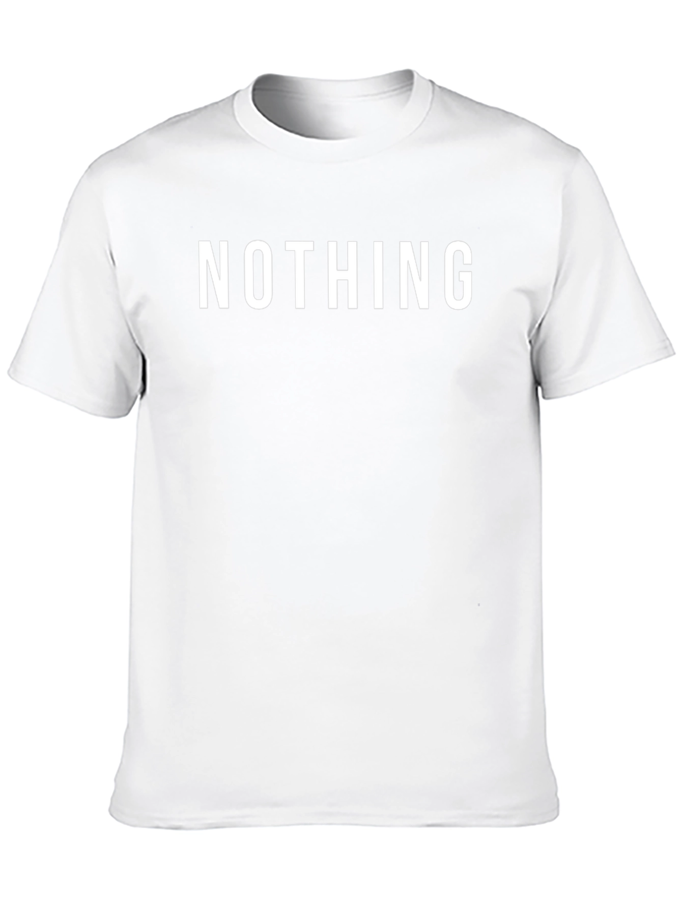 Nothing Graphic Tee - Black Cotton Casual T-Shirt