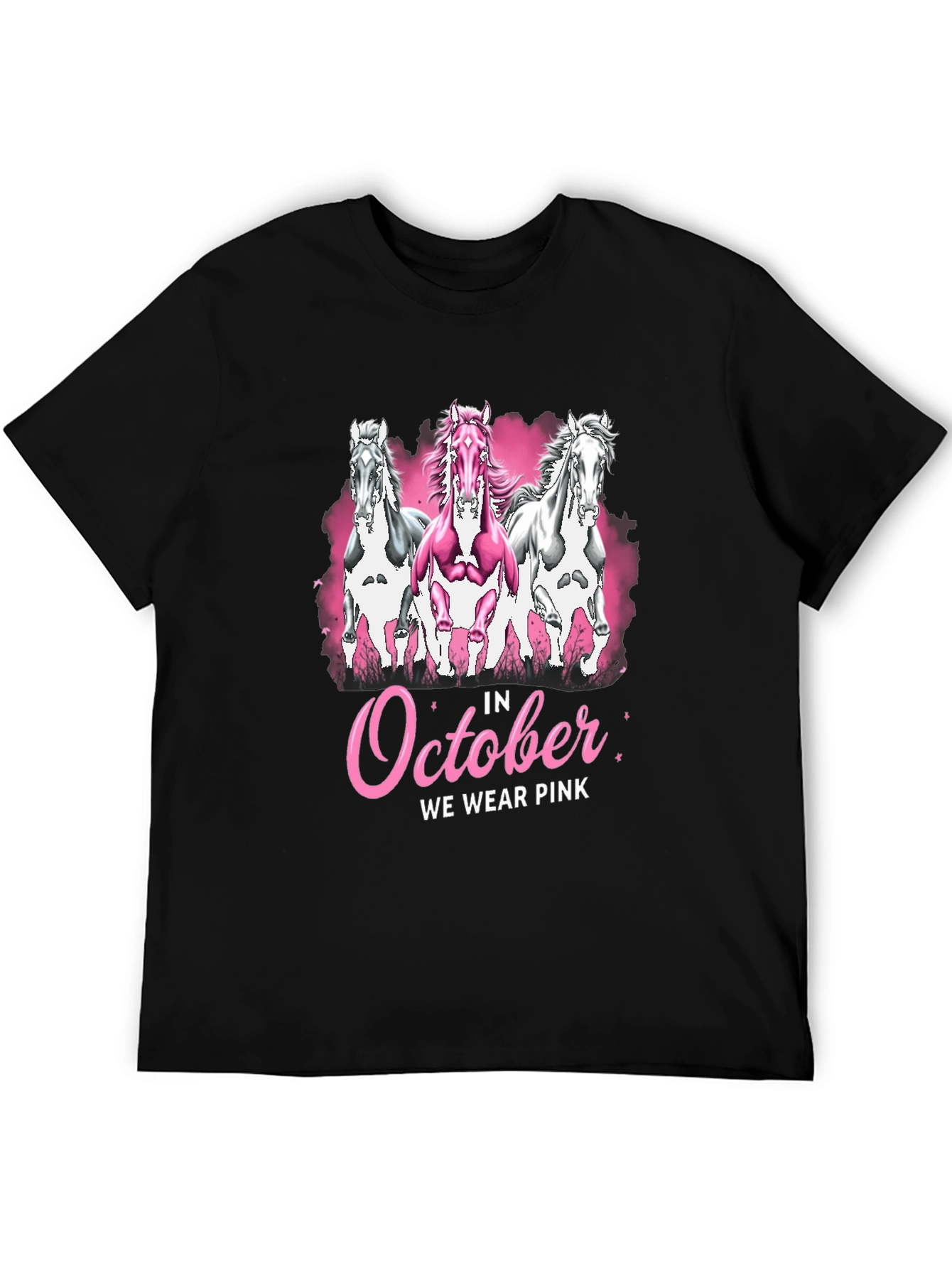 October We Wear Pink Horse T-Shirt