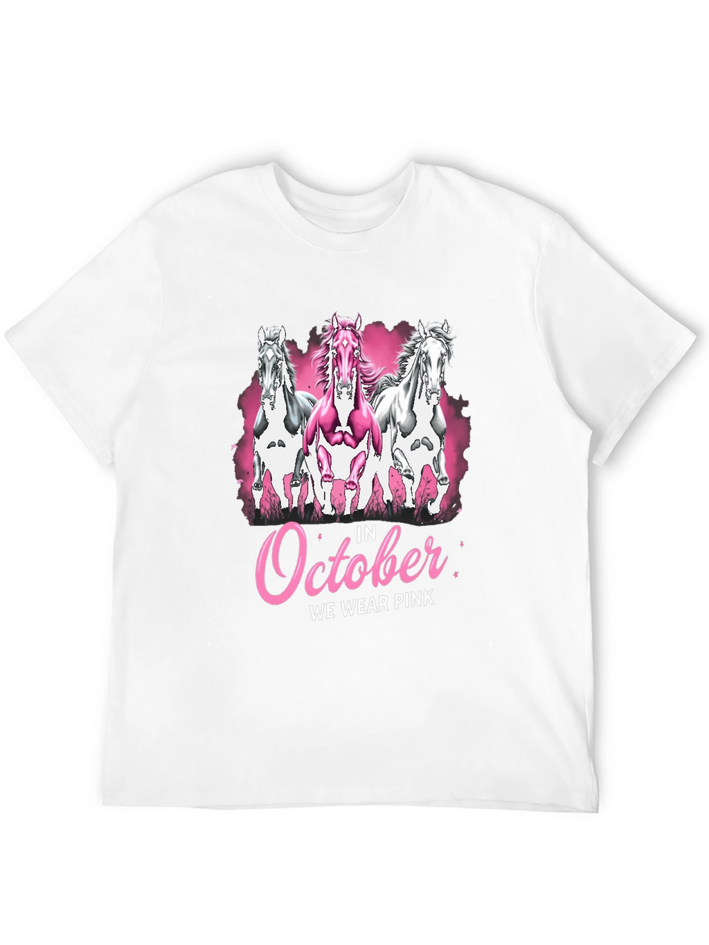 October We Wear Pink Horse T-Shirt