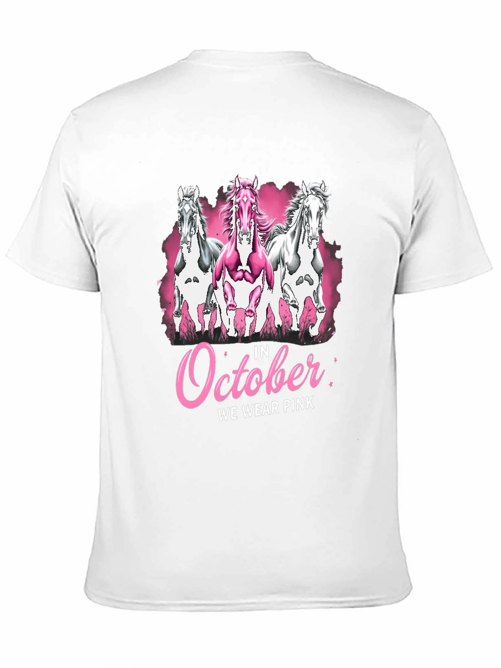 October We Wear Pink Horse T-Shirt