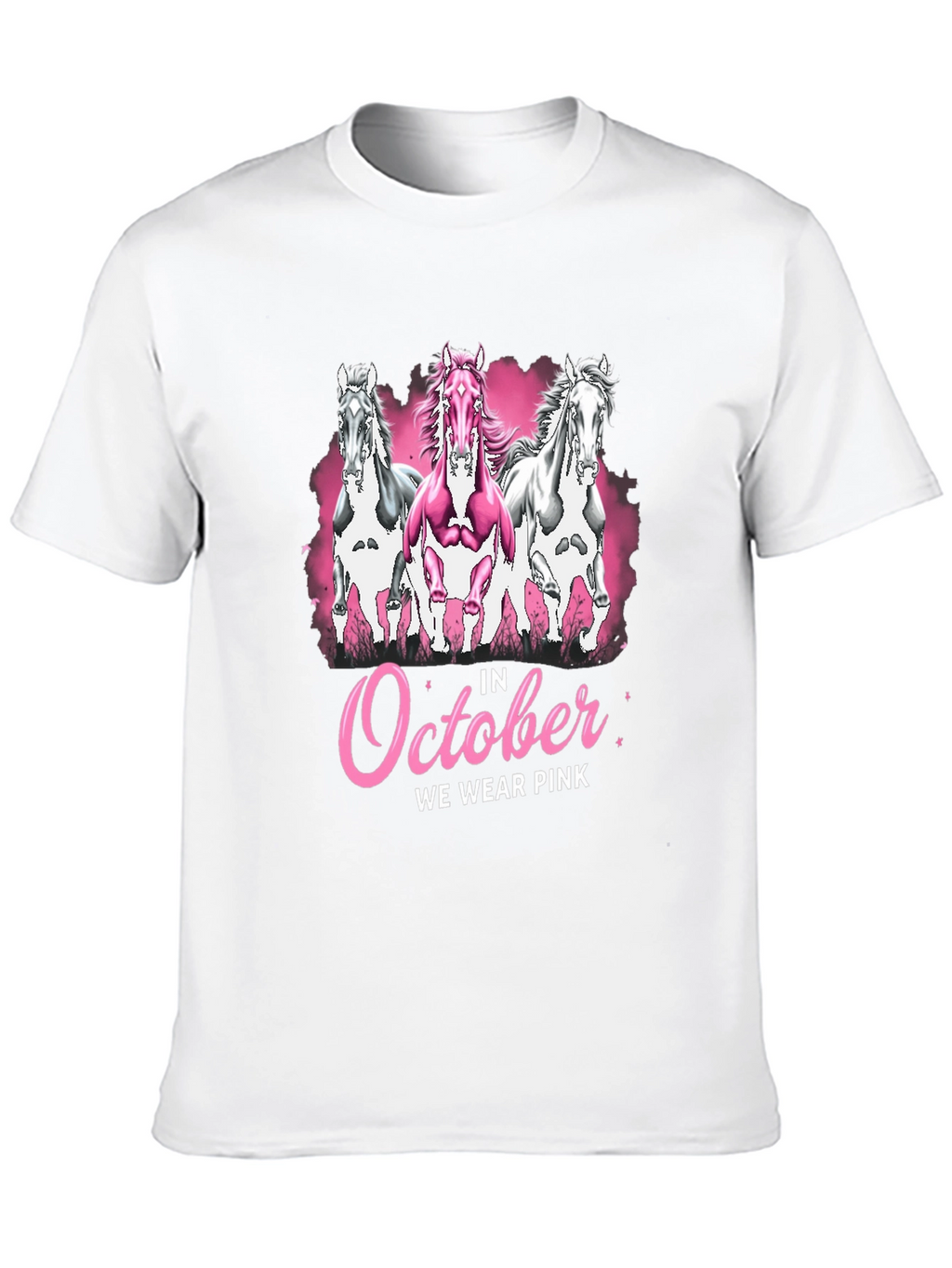 October We Wear Pink Horse T-Shirt