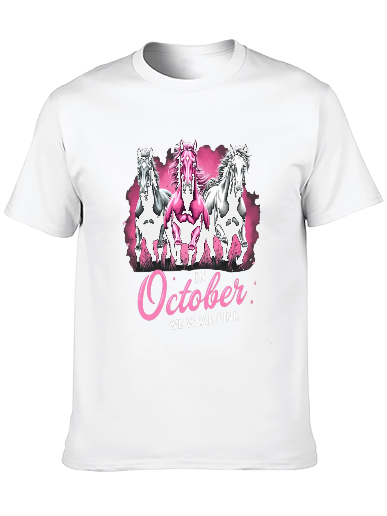 October We Wear Pink Horse T-Shirt