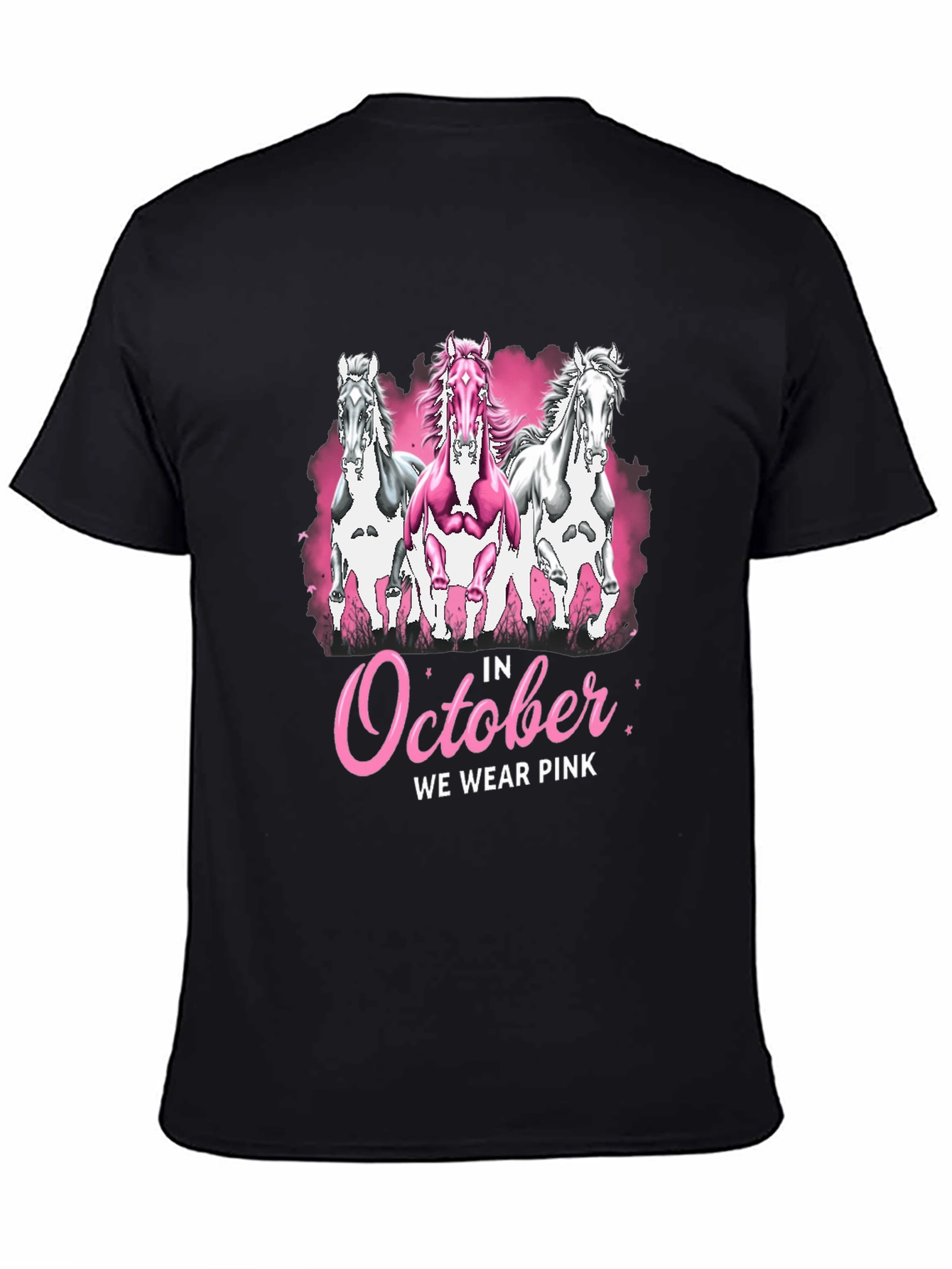 October We Wear Pink Horse T-Shirt